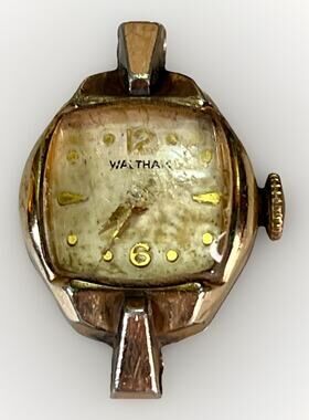 Vintage Waltham Watch 10k Rolled Gold Plate Manual Wind Parts Repair Only
